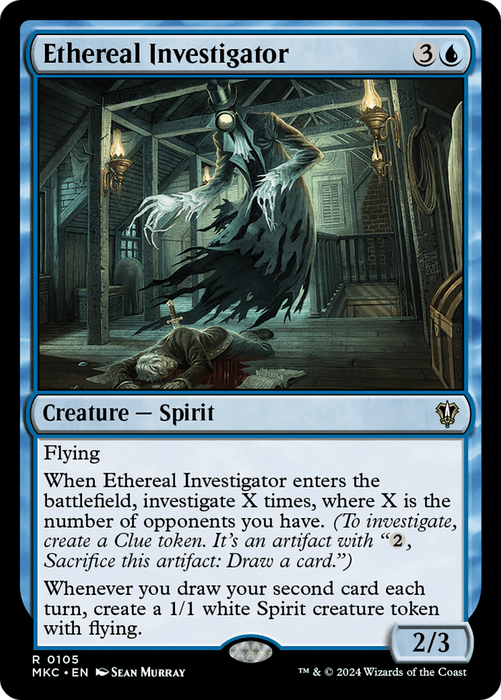 Ethereal Investigator (MKC-105) - Murders at Karlov Manor Commander - for just $0.11! 