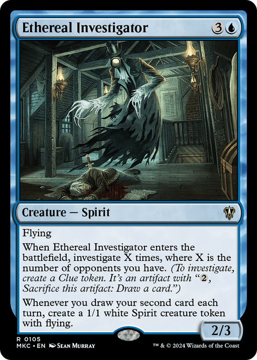 Ethereal Investigator (MKC-105) - Murders at Karlov Manor Commander - for just $0.11! 