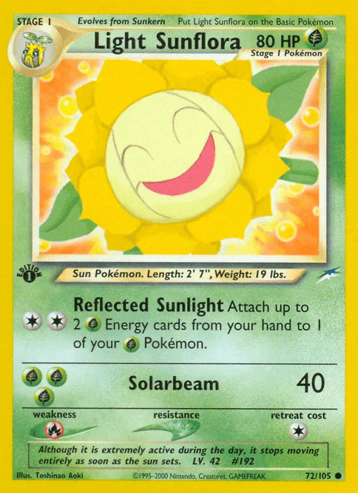 Light Sunflora (72/105) [Neo Destiny 1st Edition] - for just $0.95! 