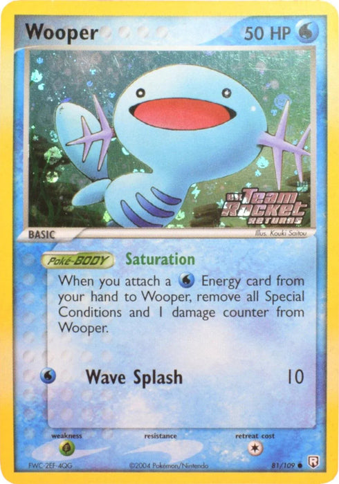 Wooper (81/109) (Stamped) [EX: Team Rocket Returns] - for just $18! 