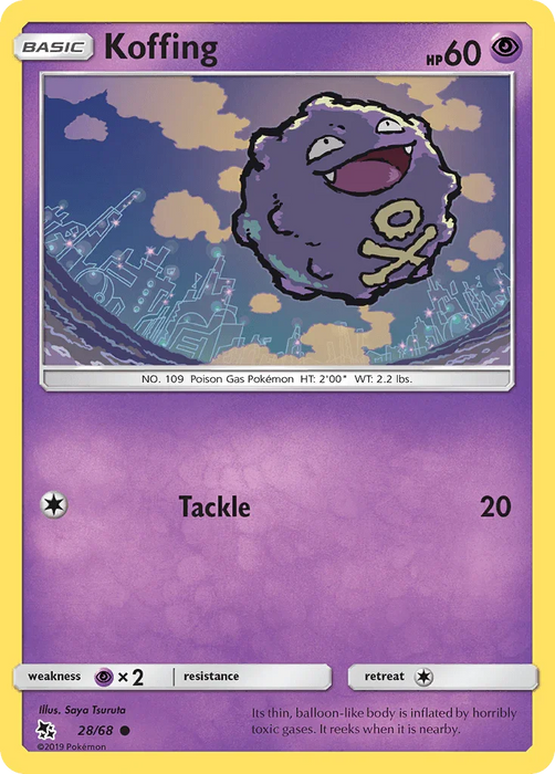 Koffing (28/68) [Sun & Moon: Hidden Fates] - for just $0.10! 