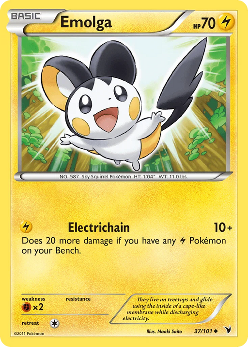 Emolga (37/101) [Black & White: Noble Victories] - for just $0.20! 