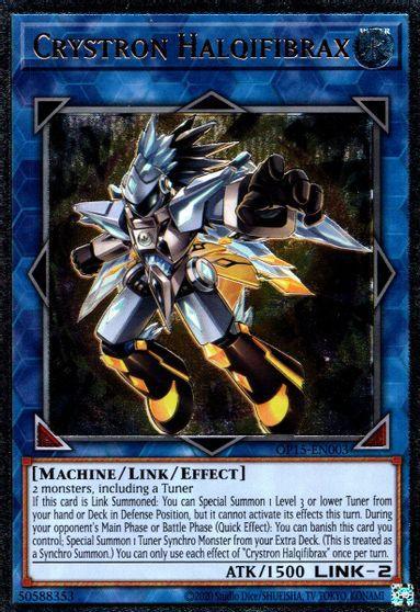 Crystron Halqifibrax [OP15-EN003] Ultimate Rare - for just $5.95! 