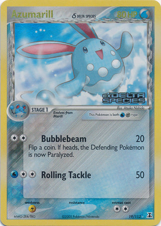 Azumarill (19/113) (Delta Species) (Stamped) [EX: Delta Species] - Just $2.45! Shop now at Retro Gaming of Denver