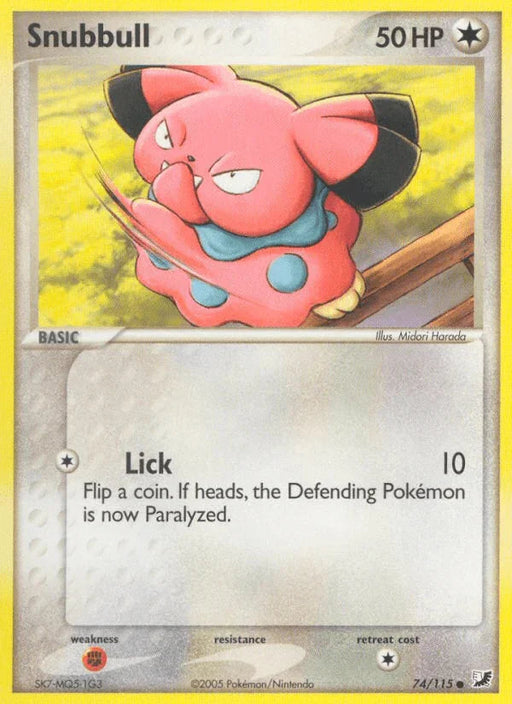 Snubbull (74/115) [EX: Unseen Forces] - for just $0.15! 