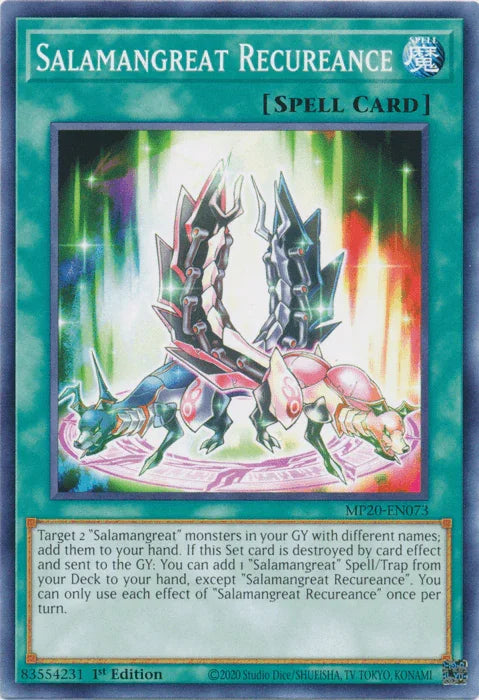Salamangreat Recureance [MP20-EN073] Common - for just $0.10! 