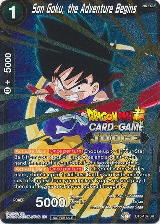 Son Goku, the Adventure Begins (BT6-107) [Judge Promotion Cards] - for just $3.85! 