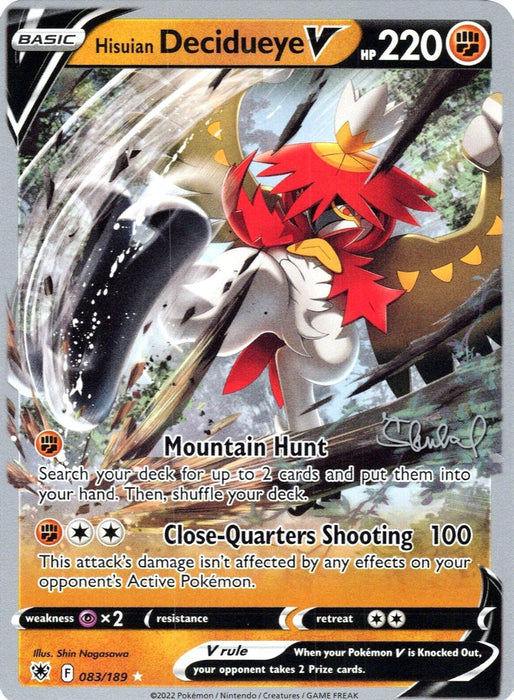 Hisuian Decidueye V (083/189) (ADP - Ondrej Skubal) [World Championships 2022] - for just $0.30! 