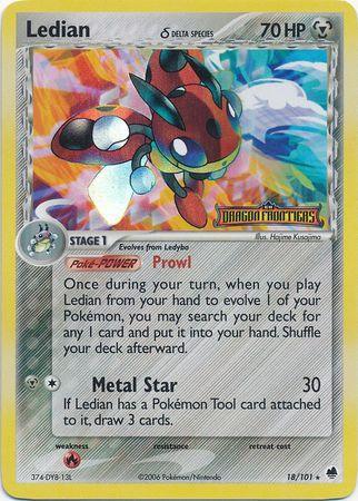 Ledian (18/101) (Delta Species) (Stamped) [EX: Dragon Frontiers] - for just $7.80! 