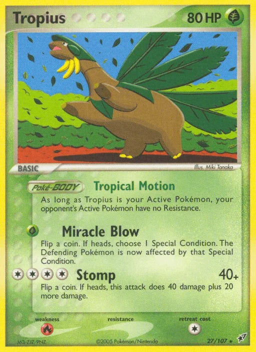 Tropius (27/107) [EX: Deoxys] - for just $0.65! 