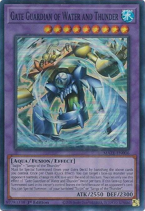 Gate Guardian of Water and Thunder [MAZE-EN006] Super Rare - for just $0.20! 