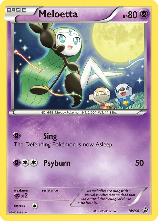 Meloetta (BW68) [Black & White: Black Star Promos] - for just $2.10! 