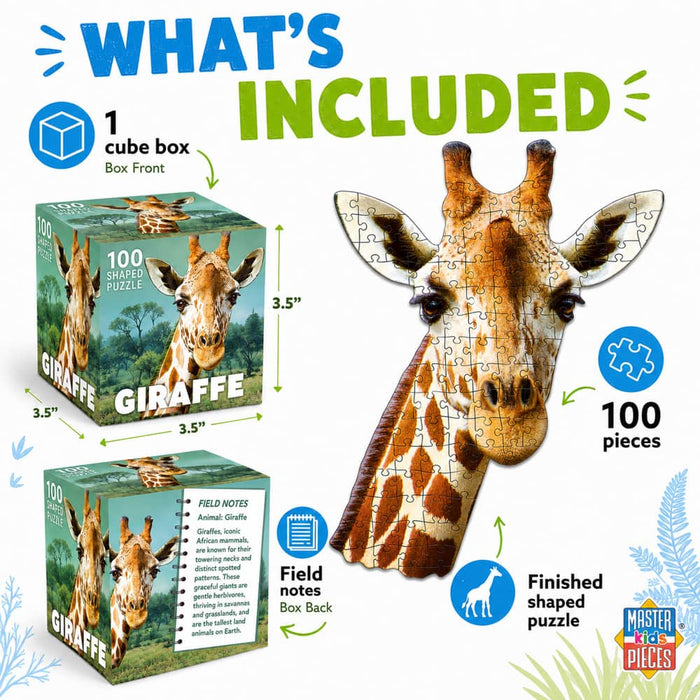 Giraffe 100 Piece Shaped Jigsaw Puzzle - for just $7.99! 