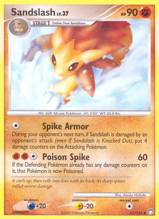 Sandslash (61/123) [Diamond & Pearl: Mysterious Treasures] - for just $0.20! 