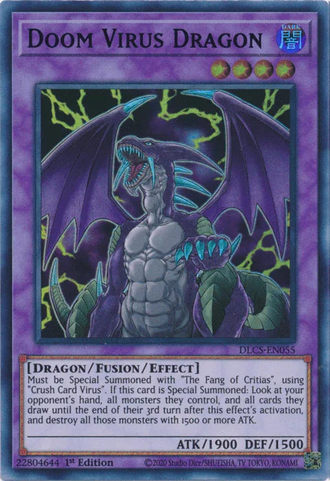 Doom Virus Dragon (Green) [DLCS-EN055] Ultra Rare - for just $0.10! 