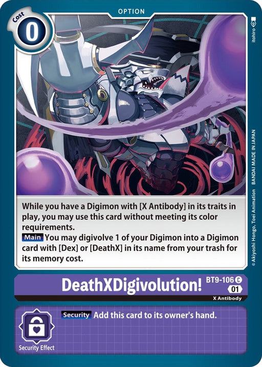 DeathXDigivolution! [BT9-106] [X Record] - Just $0.09! Shop now at Retro Gaming of Denver