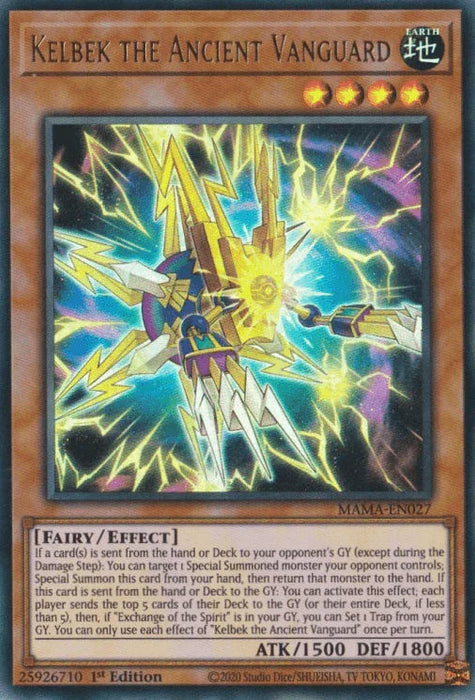 Kelbek the Ancient Vanguard [MAMA-EN027] Ultra Rare - for just $0.25! 