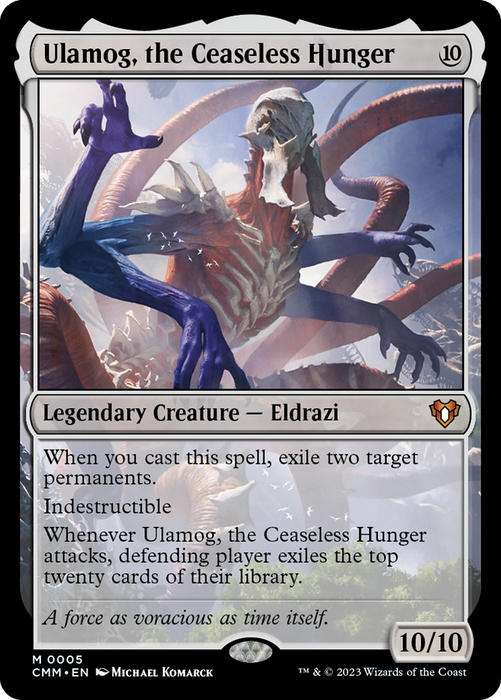 Ulamog, the Ceaseless Hunger (CMM-005) - Commander Masters - for just $7.21! 