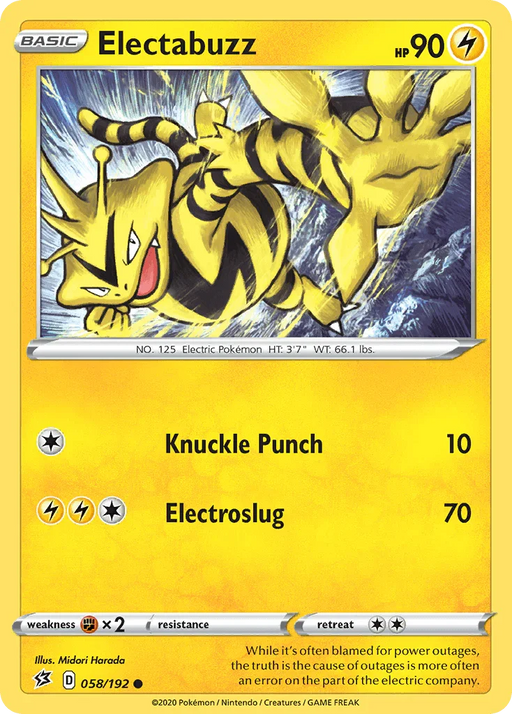 Electabuzz (058/192) [Sword & Shield: Rebel Clash] - for just $0.10! 