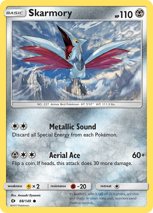 Skarmory (88/149) [Sun & Moon: Base Set] - for just $0.10! 
