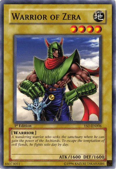 Warrior of Zera [YSD-EN006] Common - for just $0.35! 
