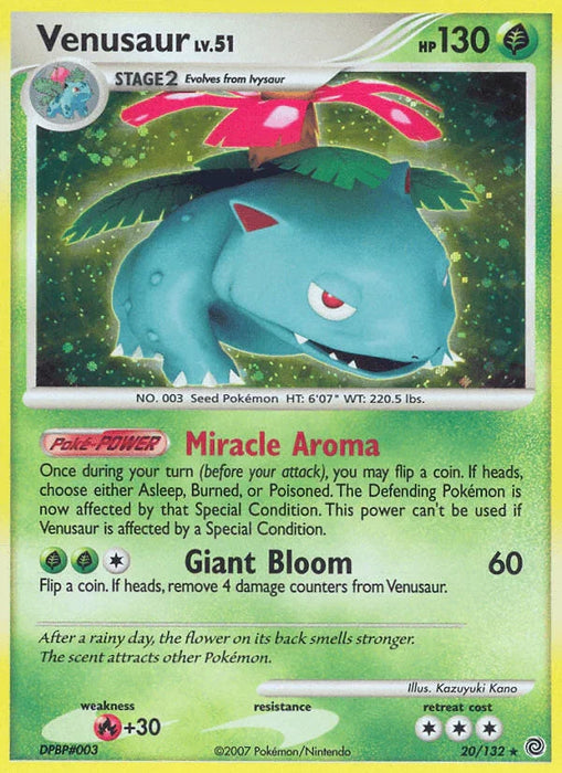 Venusaur (20/132) [Diamond & Pearl: Secret Wonders] - for just $11.85! 