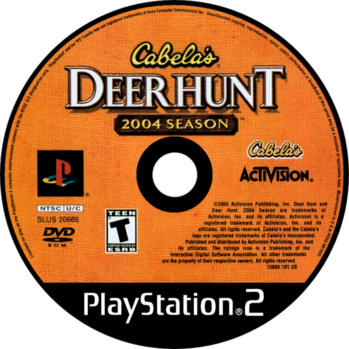 Cabela's Deer Hunt 2004 – PlayStation 2 (PS2) - for just $5.99! 