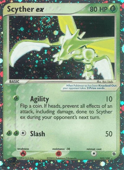 Scyther ex (102/109) [EX: Ruby & Sapphire] - for just $40.10! 