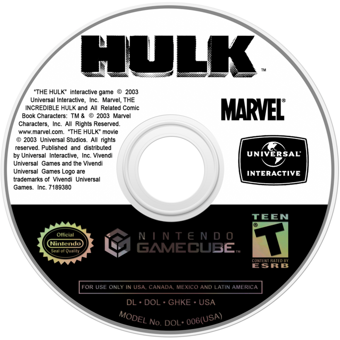 Hulk – GameCube (GC) - for just $13.99! 