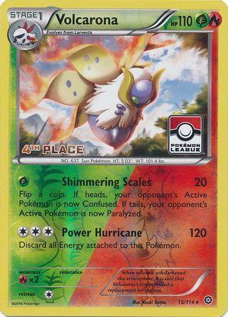 Volcarona (15/114) (League Promo 4th Place) [XY: Steam Siege] - for just $7.30! 