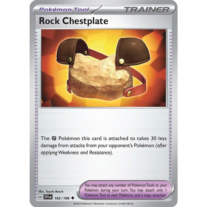 Rock Chestplate (192/198) [Scarlet & Violet: Base Set] - Just $0.04! Shop now at Retro Gaming of Denver