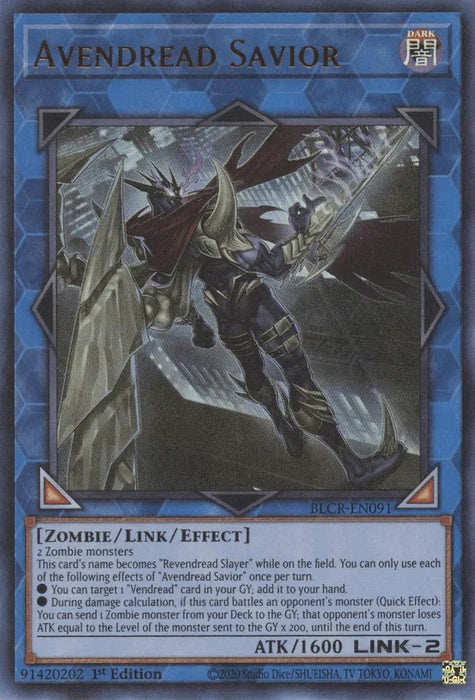 Avendread Savior [BLCR-EN091] Ultra Rare - for just $0.10! 