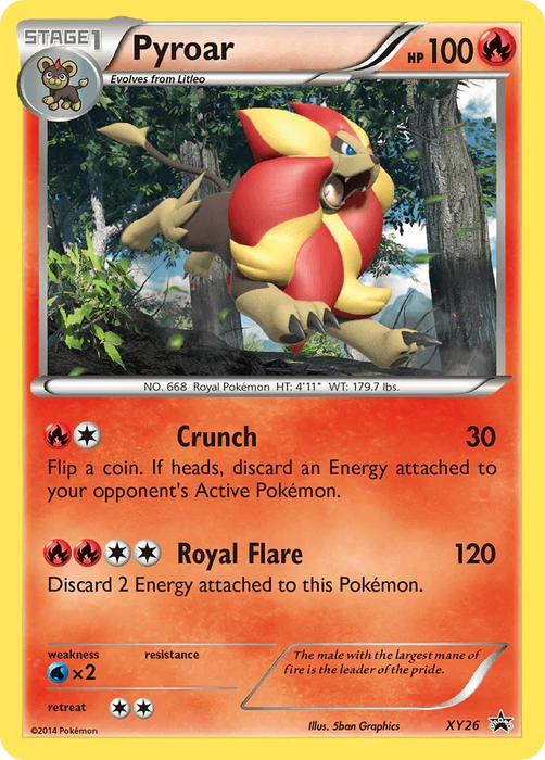Pyroar (XY26) [XY: Black Star Promos] - for just $0.35! 
