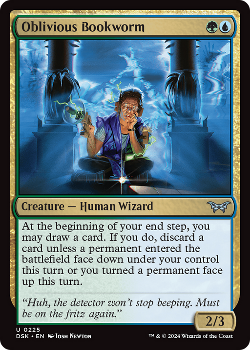 Oblivious Bookworm (DSK-225) - Duskmourn: House of Horror Foil - for just $0.07! 