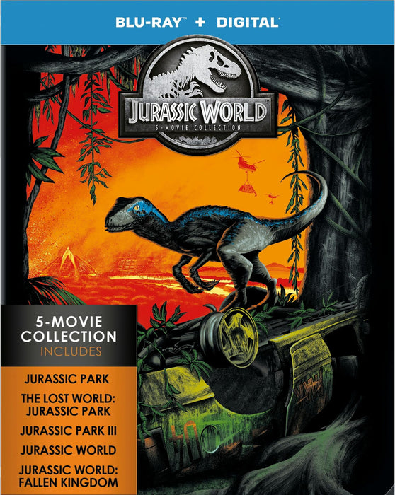 Jurassic World: 5-Movie Collection - Limited Edition Steelbook (Blu-ray + Digital) - for just $63.99! 