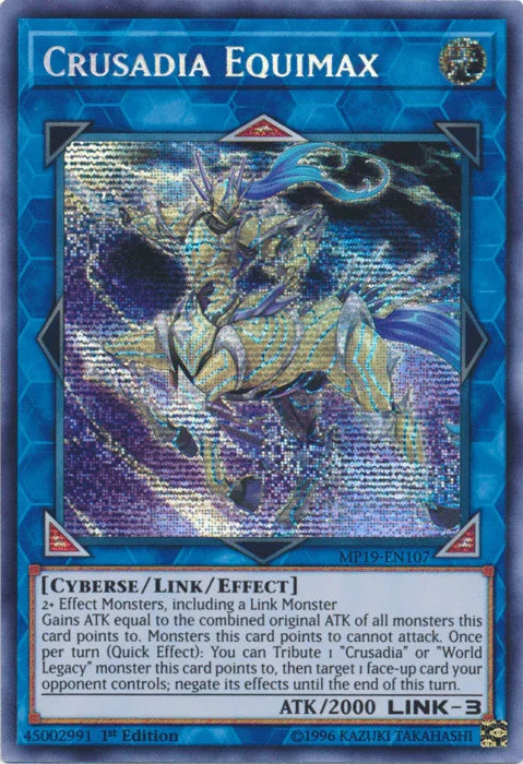 Crusadia Equimax [MP19-EN107] Prismatic Secret Rare - for just $0.20! 