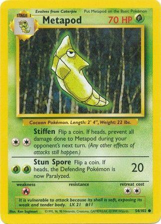 Metapod (54/102) [Base Set Unlimited] - for just $0.40! 