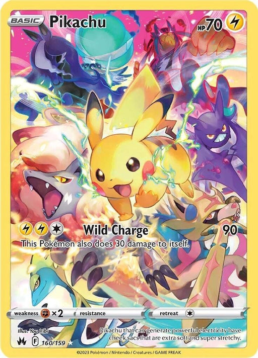 Pikachu (160/159) (Secret) [Sword & Shield: Crown Zenith] - for just $19.05! 
