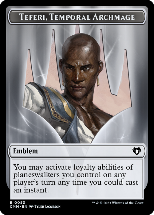 Teferi, Temporal Archmage Emblem [Commander Masters Tokens] - Just $3.25! Shop now at Retro Gaming of Denver