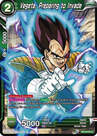 Vegeta, Preparing to Invade (BT15-074) [Saiyan Showdown] - for just $0.10! 