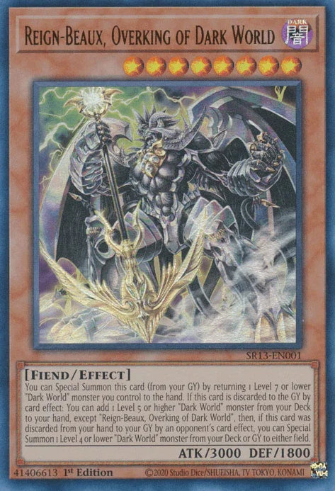 Reign-Beaux, Overking of Dark World [SR13-EN001] Ultra Rare - for just $0.20! 