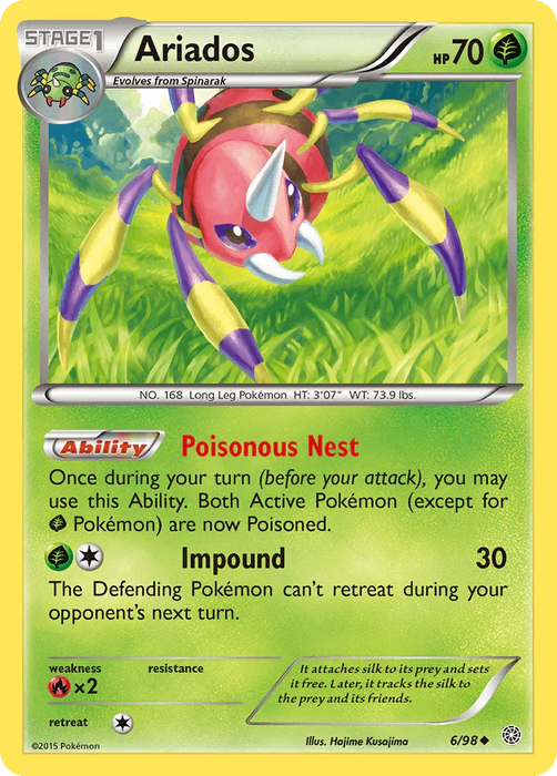 Ariados (6/98) [XY: Ancient Origins] - for just $0.10! 