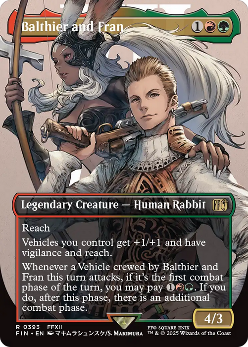 Balthier and Fran (Borderless) (0393) (FIN-393) - FINAL FANTASY (Borderless) Foil - for just $0.41! 