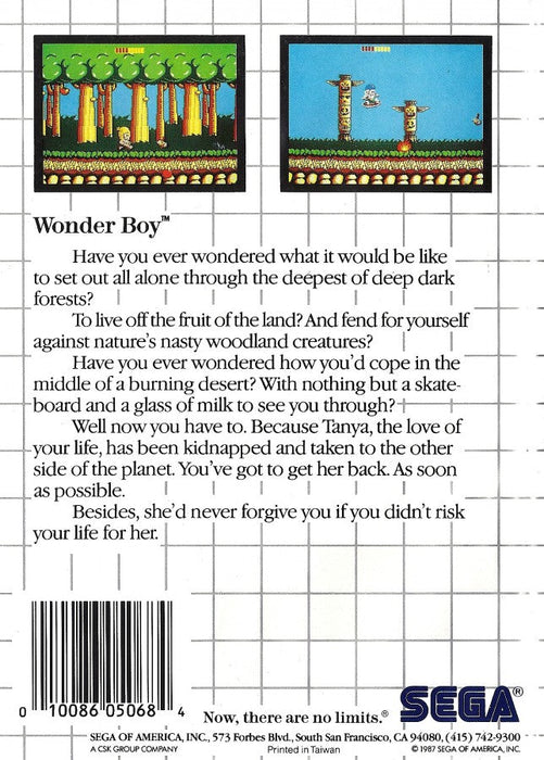 Wonder Boy – Sega Master System (SMS) - for just $19.99! 