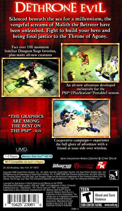 Dungeon Siege: Throne of Agony – PlayStation Portable (PSP) - for just $9.99! 