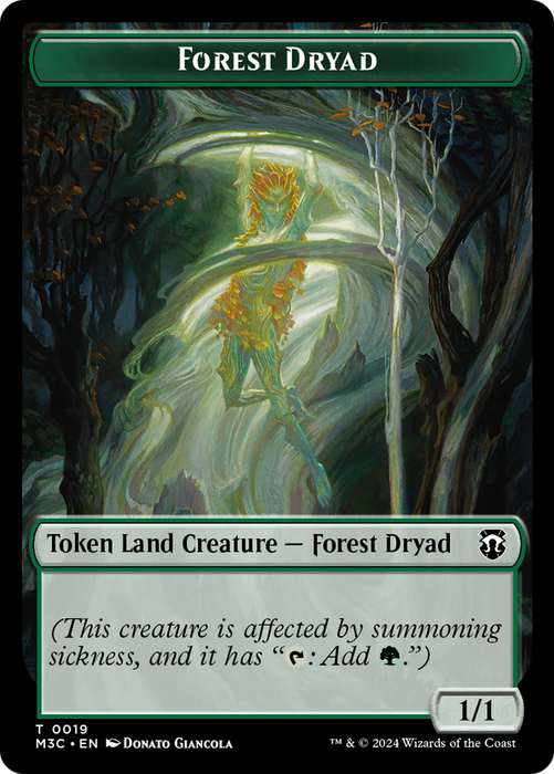 Forest Dryad // Vivien Reid Emblem Double-Sided Token [Modern Horizons 3 Commander Tokens] - Just $0.15! Shop now at Retro Gaming of Denver