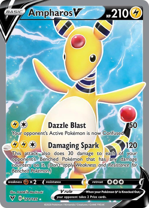 Ampharos V (171/185) [Sword & Shield: Vivid Voltage] - for just $2.85! 