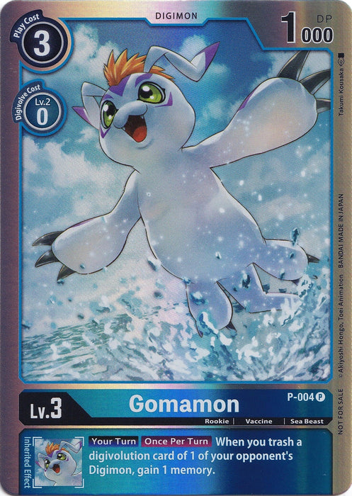 Gomamon [P-004] (Rainbow Foil) [Promotional Cards] - Just $0.80! Shop now at Retro Gaming of Denver