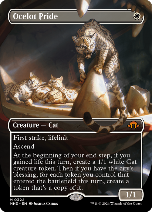 Ocelot Pride (Borderless) (MH3-322) - Modern Horizons 3 (Borderless) - for just $22.46! 