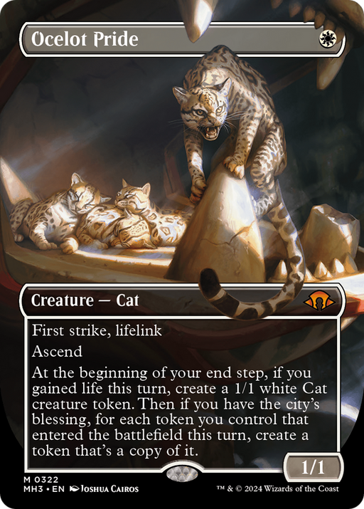 Ocelot Pride (Borderless) (MH3-322) - Modern Horizons 3 (Borderless) - for just $22.80! 